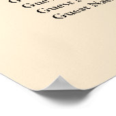 Poster Plan de table de mariage Champagne 90 (Coin)