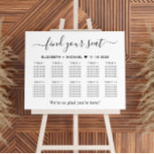 Poster Plan de table de mariage chic pour 10 tables