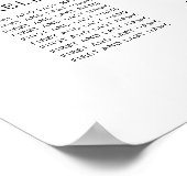 Poster Plan de table de mariage chic pour 10 tables (Coin)