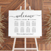 Poster Plan de table de mariage chic pour 8 tables
