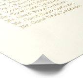 Poster Plan de table de mariage en ivoire avec calligraph (Coin)