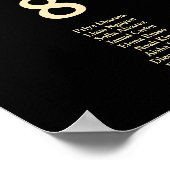 Poster Plan de table de mariage jaune beurre (Coin)