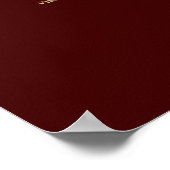 Poster Plan de table de mariage Lacy Gold 29 Auburn (Coin)