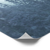 Poster Plan de table de mariage Misty Blue Pines 26 table (Coin)