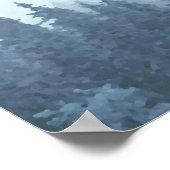 Poster Plan de table de mariage Misty Blue Pines 28 table (Coin)