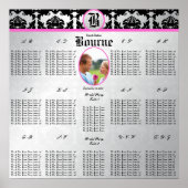 Poster Plan de table de mariage photo (Devant)