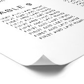 Poster Plan de table de mariage pour 12 tables avec les p (Coin)