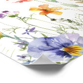Poster Plan de table de mariage pour jardin de fleurs sau (Coin)