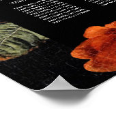 Poster Plan de table de mariage romantique floral holland (Coin)