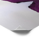 Poster Plan de table de mariage Rose Pourpre Table 21 (Coin)