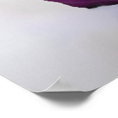Poster Plan de table de mariage Rose Violet Foncé 26 (Coin)