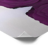 Poster Plan de table de mariage Rose Violet Prune 25 (Coin)