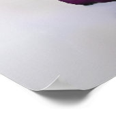 Poster Plan de table de mariage Rose Violet prune 28 (Coin)