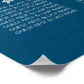 Poster Plan de table de mariage simplement moderne et ten (Coin)