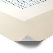 Poster Plan de table de mariage sur la plage Photo Océan  (Coin)