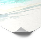 Poster Plan de table de mariage sur la plage tropicale 8  (Coin)