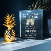 Poster Plan de table de mariage Verre pour la nuit Trouve