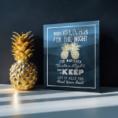 Poster Plan de table de mariage Verre pour la nuit Trouve