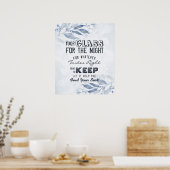 Poster Plan de table de mariage Verre pour la nuit Trouve (Cuisine)