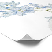 Poster Plan de table de Shower de mariage Something Blue (Coin)