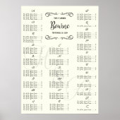Poster Plan de table des invités pour un événement spécia (Devant)