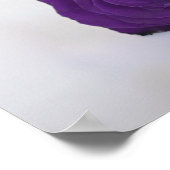 Poster Plan de table élégant avec rose royale violette po (Coin)