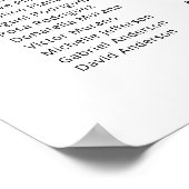 Poster Plan de table moderne pour 20 tables Trouvez votre (Coin)