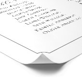Poster Plan de table Monogramme 12 tables Trouvez votre s (Coin)