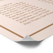 Poster Plan de table pour événement chrétien avec herbe d (Coin)
