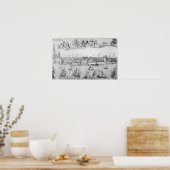 Poster Plan de ville d'Anvers, 1549 (Cuisine)