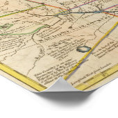 Poster Plan de voyage du capitaine Carvers (Coin)