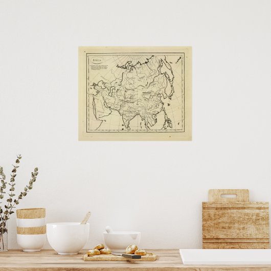 Poster Plan d'ensemble pour l'Asie (Cuisine)