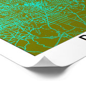 Poster Plan des rues de Dallas (Coin)