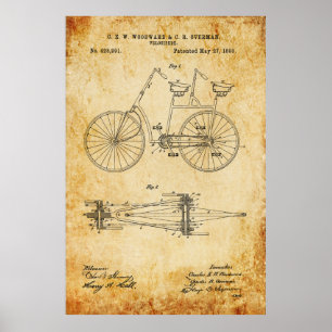 Poster Plan directeur de bicyclette Tandem