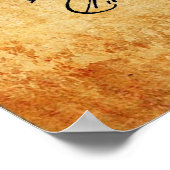 Poster Plan directeur de vélo Penny Farthing (Coin)