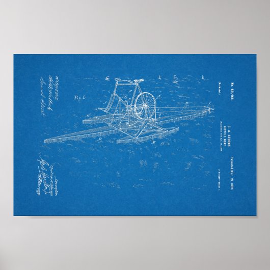 Poster Plan directeur du brevet de bateau à bicyclette Vi (Devant)