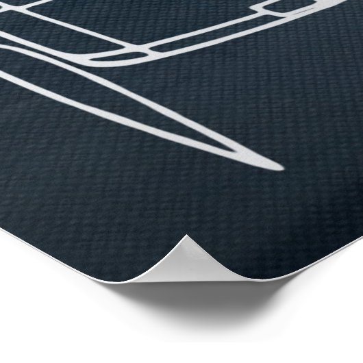 Poster Plan directeur Grumman F6F Hellcat (Coin)