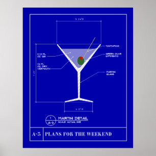 Poster Plan directeur pour un Martini