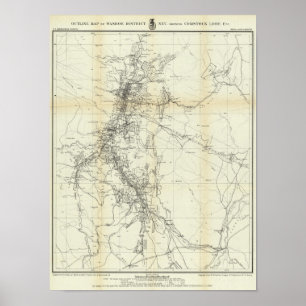 Poster Plan du district de Washoe