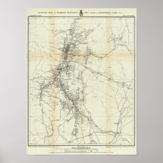 Poster Plan du district de Washoe (Devant)