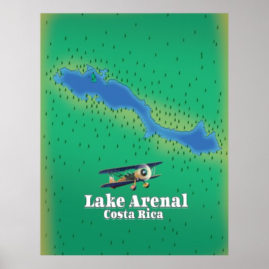 Poster Plan du lac Arenal, Costa Rica (Devant)