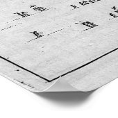 Poster Plan du Palais Impérial à Pékin (Coin)