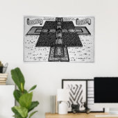 Poster Plan du Palais Impérial à Pékin (Bureau à domicile)