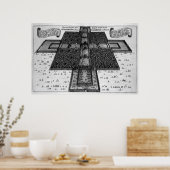 Poster Plan du Palais Impérial à Pékin (Cuisine)