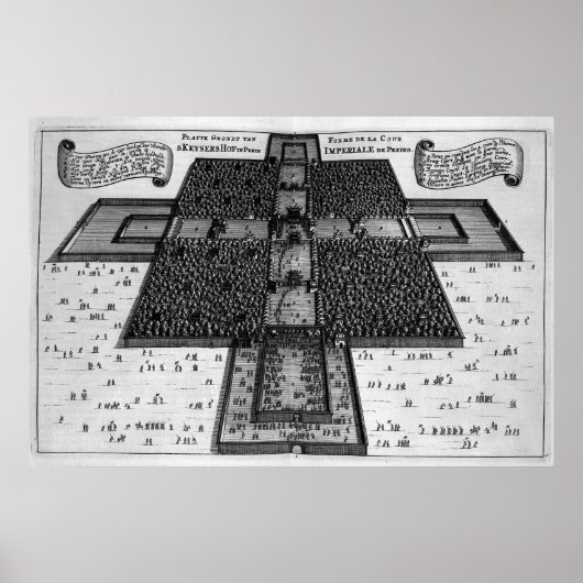 Poster Plan du Palais Impérial à Pékin (Devant)