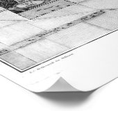 Poster Plan du Parc Monceau à Paris (Coin)