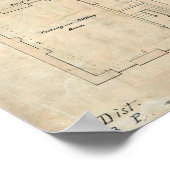 Poster Plan du phare de Prudence Island - Rhode Island (Coin)