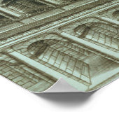 Poster Plan du Théâtre de Marcellus, Rome, 1558 (engr. (Coin)