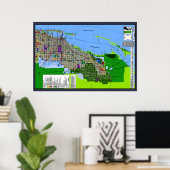 Poster Plan d'utilisation des terres du comté de Miami-Da (Bureau à domicile)