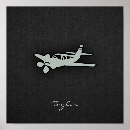 Poster Plan gris cendre (Devant)